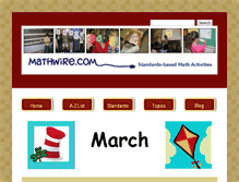 Tablet Screenshot of mathwire.com